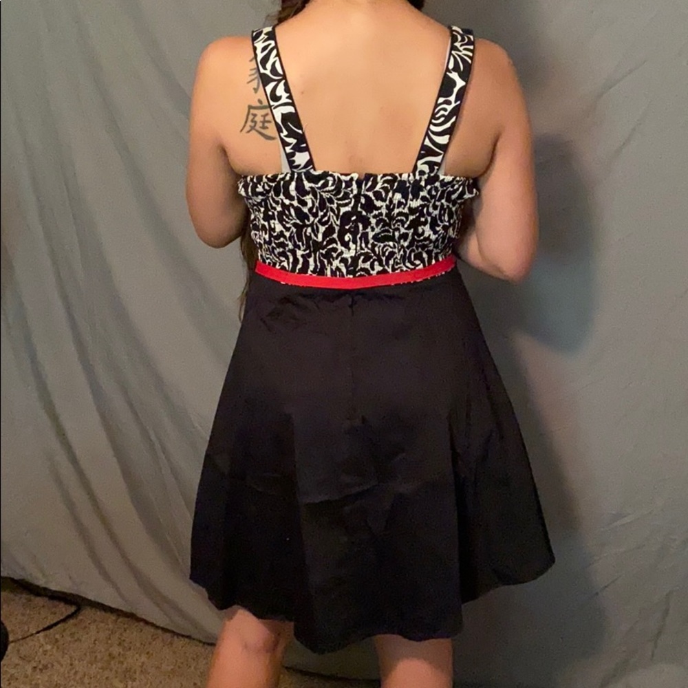 R&K Black & white dress with cover up jacket sz L - Picture 3 of 8